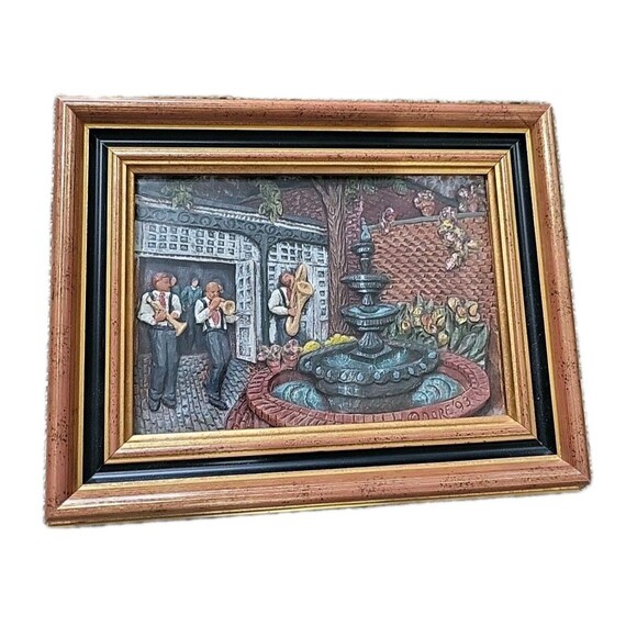 TWO Hand Painted Woodgraphs Ceramic Tiles Ltd Editions - Dores '93 New Orleans - Picture 3 of 8